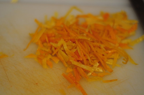 Did I mention you also cut the zest into delicate little confetti-like strips?