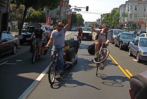 Rock The Bike pumping up the Mission District for Sunday Streets. by you.
