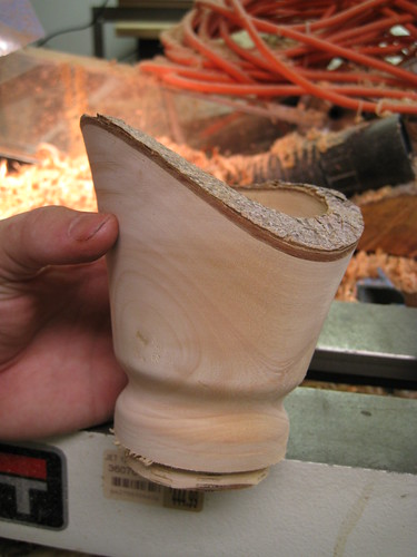 3/4 view of Jacaranda bowl rough