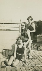 Bathing belles, Ellen Smith, Beryl Price and Lorna Smith, ca. 1930