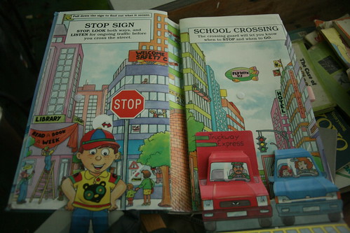 Stop sign and school crossing popups