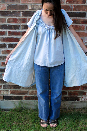 Short-sleeved Linen Coat | CraftApple