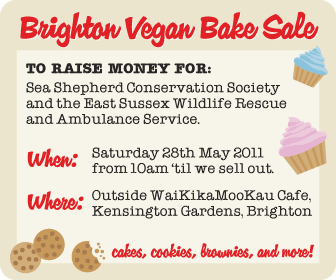 336 x 280 Brighton Vegan Bake Sale Banner