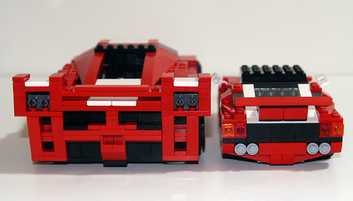 2010 LEGO Creator 5867 Super Speedster - Compared to 8156 Ferrari FXX
