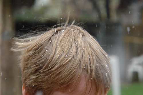 Boy Hair Meets Snow