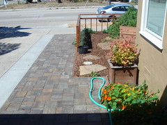View from porch of new pavers • <a style="font-size:0.8em;" href="http://www.flickr.com/photos/29588248@N00/3929874616/" target="_blank">View on Flickr</a>