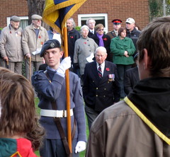 Wreath laying ceremony at Epping War Memorial
