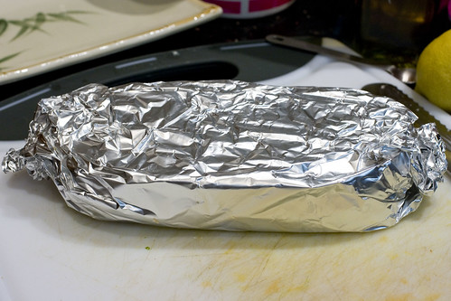 wrapped in foil