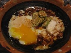 Raku - Poached Egg, sea urchin and salmon roe
