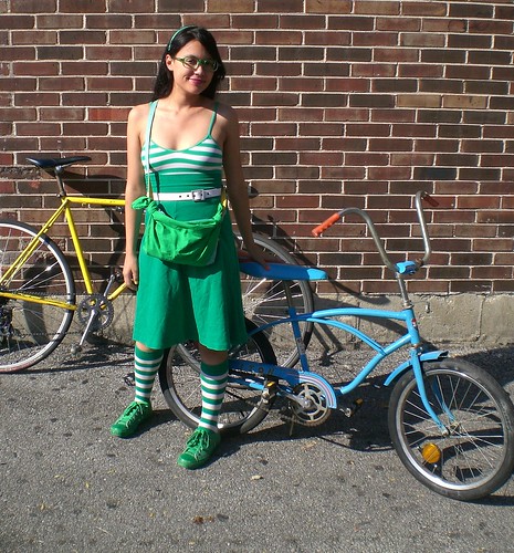 Lorena and her bike