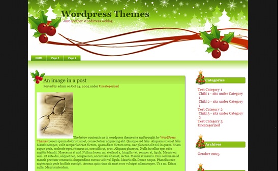 精美的WordPress圣诞节主题
