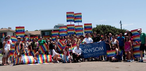 Gavin Newsom @ San Diego Pride Parade, 07/18/2009