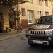 typical moscow view: big Hummer and exclusive hotel