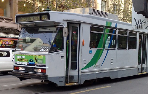 Tram advertising tram safety