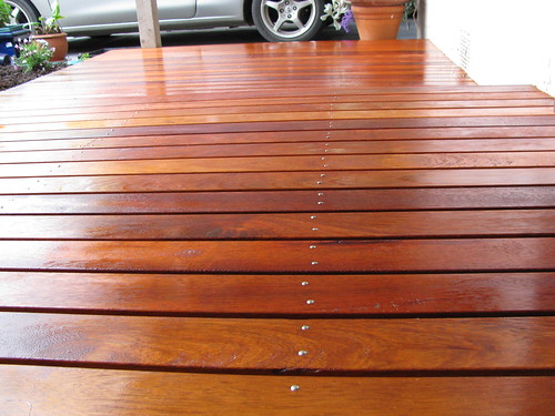 Oiled decking