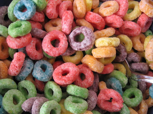 Up close look at Froot Loops