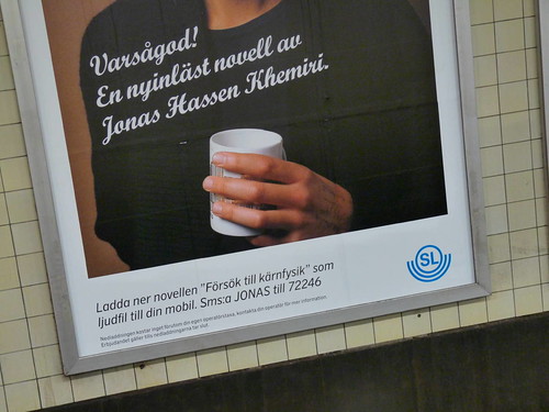 Affisch i Stockholms tunnelbana