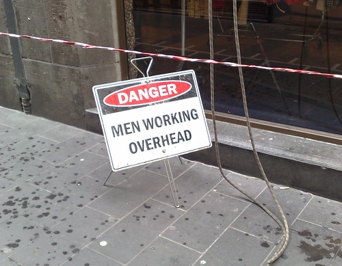 Men Working Overhead, Manchester Lane