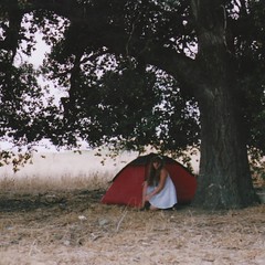 red anna tree film me girl tent annahatzakis... (Photo: Anna Hatzakis on Flickr)