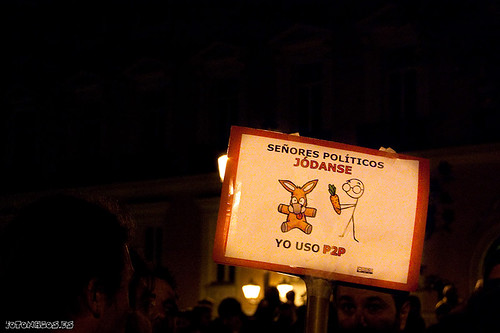 Fotos de la Reunión Relámpago de Madrid por los Derechos Fundamentales en Internet