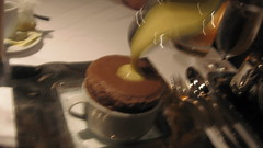 Gary Danko in San Francisco - Chocolate Souffle with two chocolate sauces