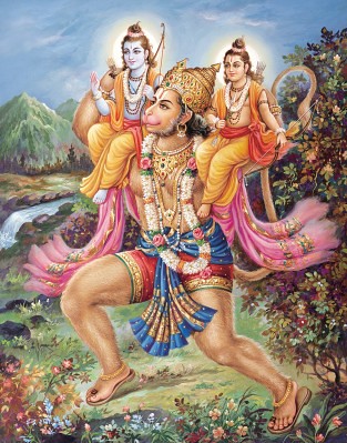 Hanuman, Ram and Lakshman