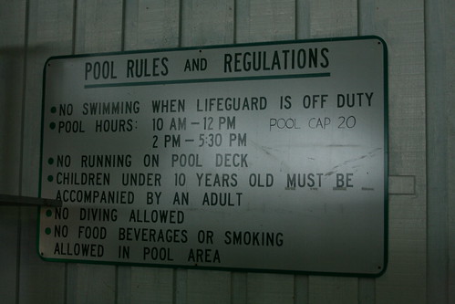 Pool's closed