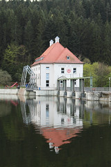 Dam on Höllenstein-Stausee lake