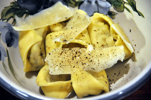 Tortellini med svampe og parmesan