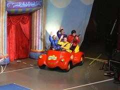 The Big Red car comes on stage