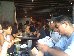 The crowd at Poleng's free lunch promo