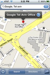 Google Maps Israel for iPhone Street Level