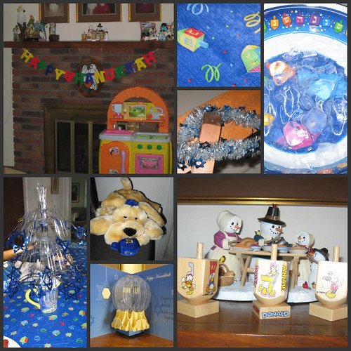 Chanukah Decorations at Nana & Papa's House