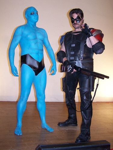 Doctor Manhattan and The Comedian. 