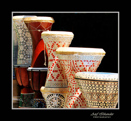 Ornamented traditional drums!