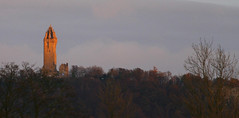 Wallace Monument, Stirling at  sunset