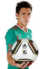 Hector Moreno con la nueva camiseta del tri y el balon Jabulani 08