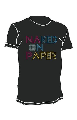 Naked on paper shirt design #1, credit to Rinn Design for the awesome design work
