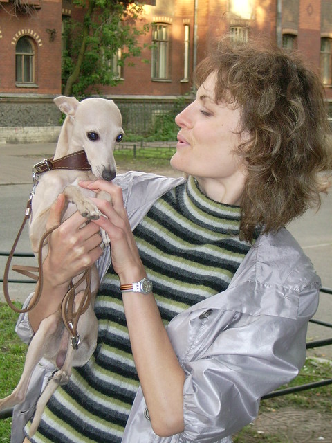 Viktoria and dog
