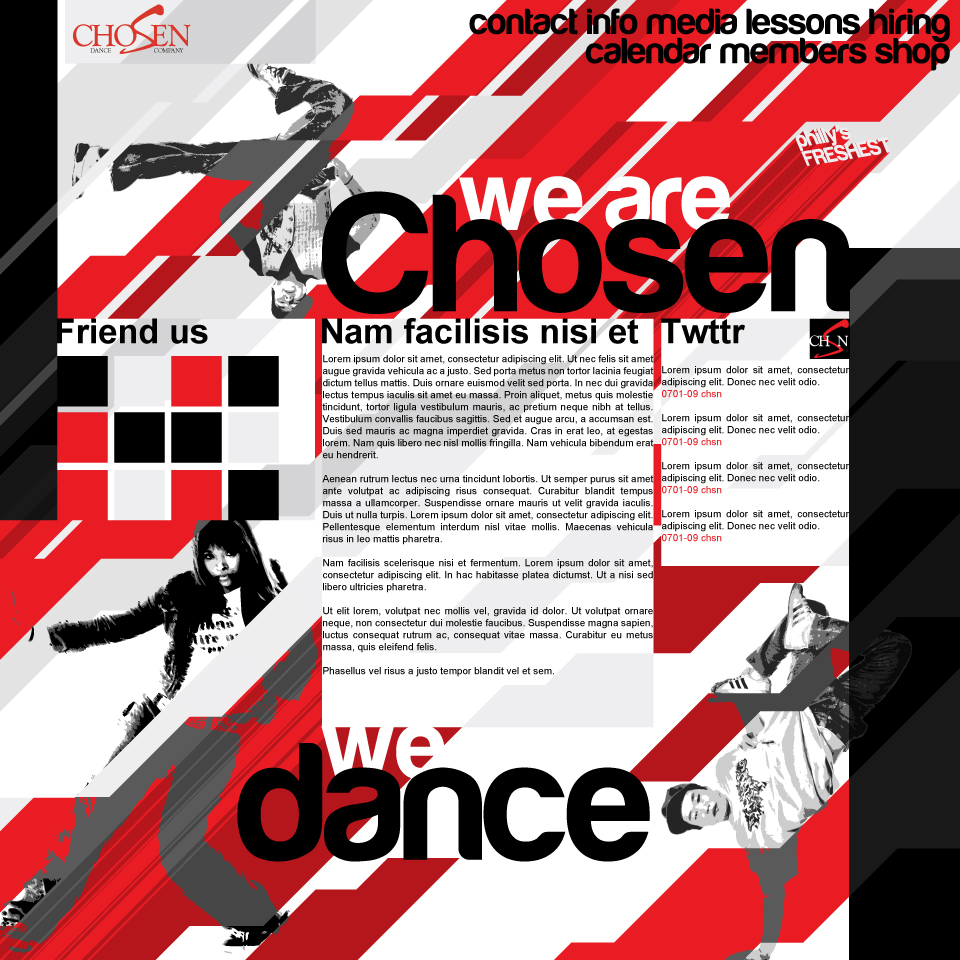 Chosen Dance Web Redesign