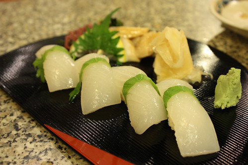 Ika Sushi & Chef Bonus: Mirugai Sashimi