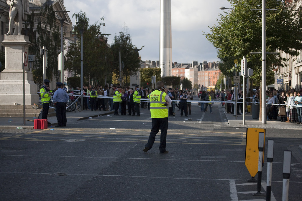 Luas Tram Crashes Into Bus - O'Connell Street Dublin