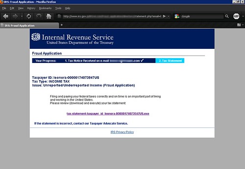 Fake IRS Notification