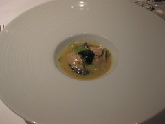 Gary Danko - Glazed Oysters with Osetra Caviar, Zucchini Pearls and Lettuce Cream
