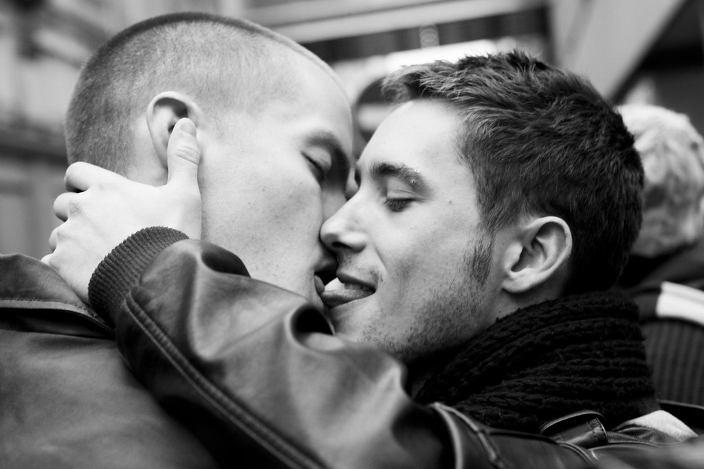 White Black Gay Kissing 23