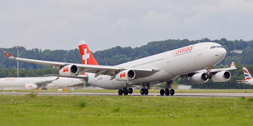 Swiss Airbus A340-313X HB-JMM @ LSZH/ZRH