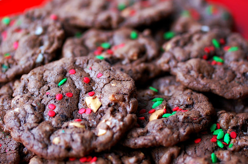 Christmas jumble cookies
