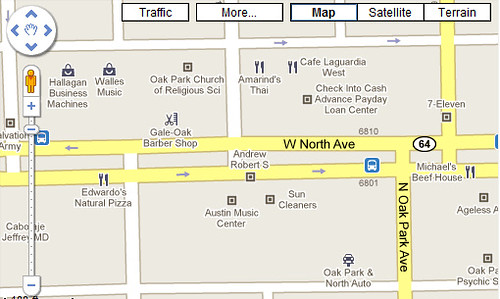 Landmark Business Icons in Google Maps