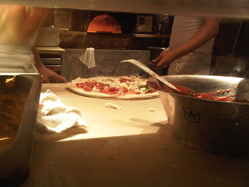 Pizza making in Ketses kitchen