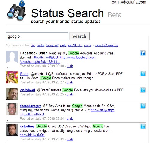 Status Search